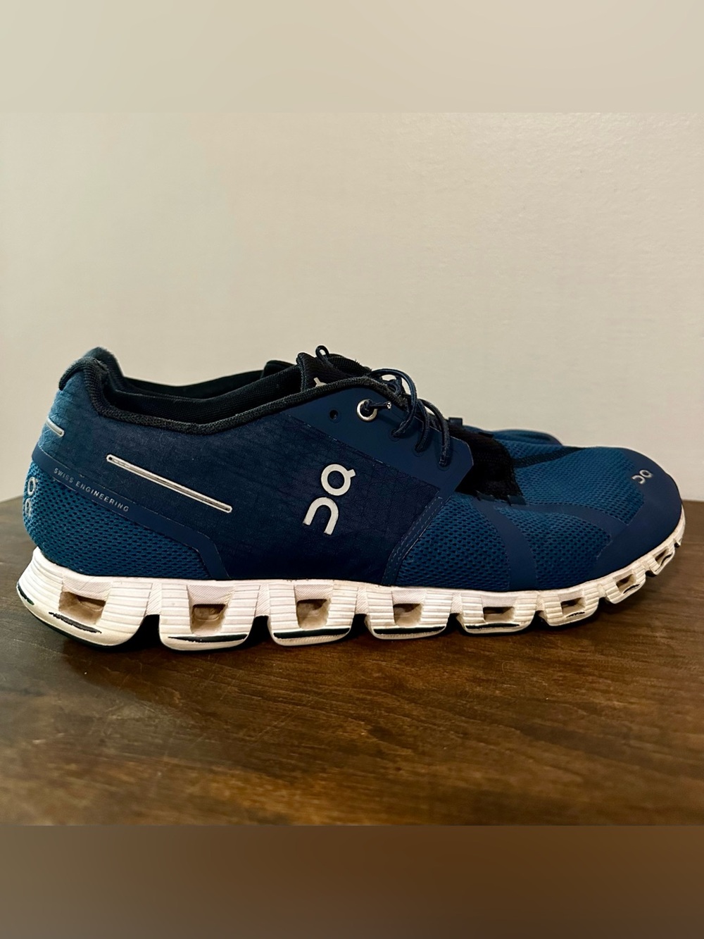 On Cloud On Running Mens Size 13 Blue Running Athletic Walking Shoes Lightweight